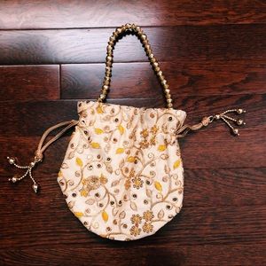 Bohemian handcrafted purse imported from India